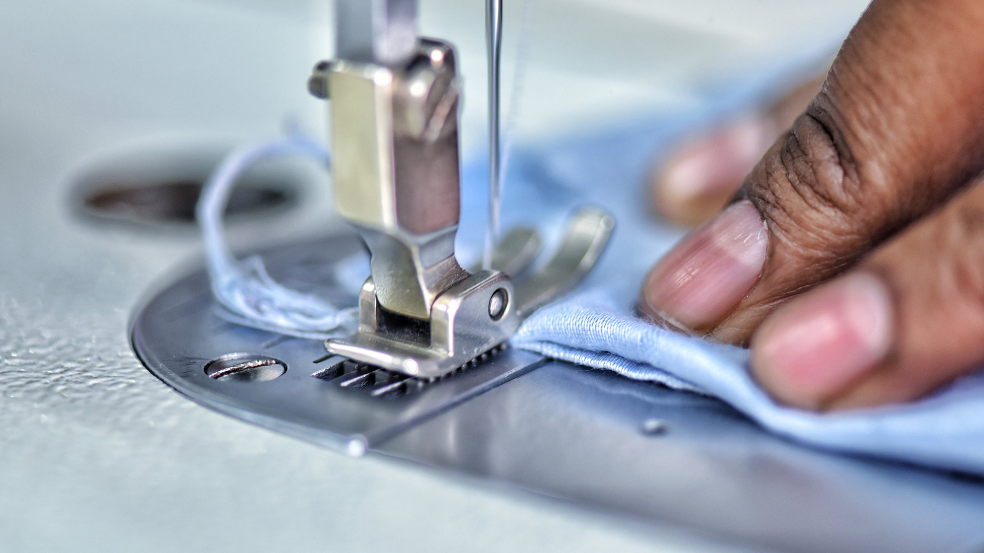 Bulk order production of uniforms at Ajman factory